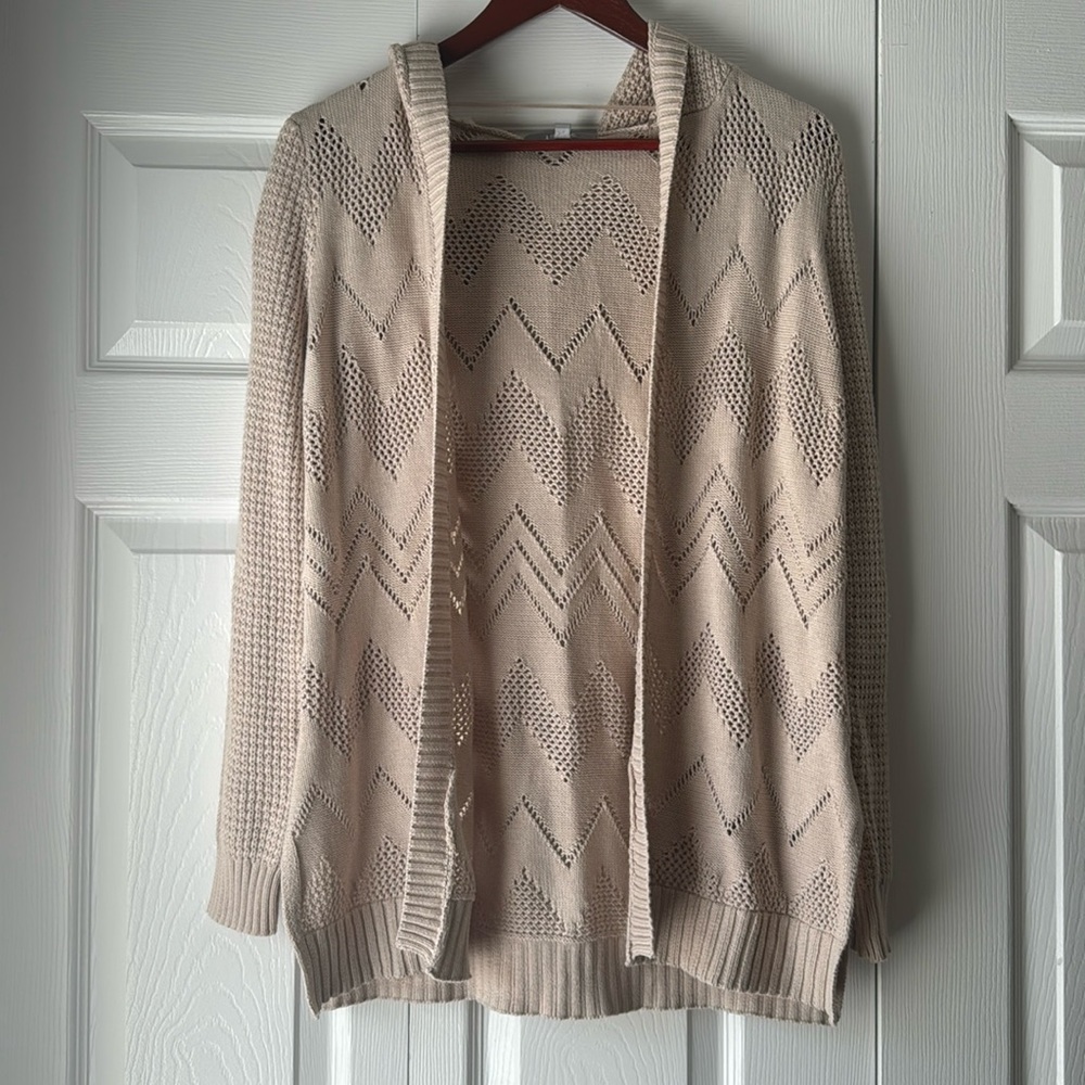 Marled cardigan NWOT beige size small tan cream